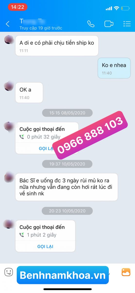 Phản hồi chữa bệnh lậu uy tín -29-07